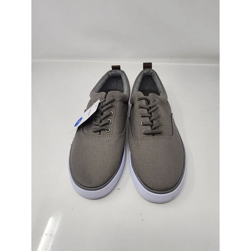 Goodfellow & Co Mens Brady Canvas Sneakers Gray Cotton Casual Size 7